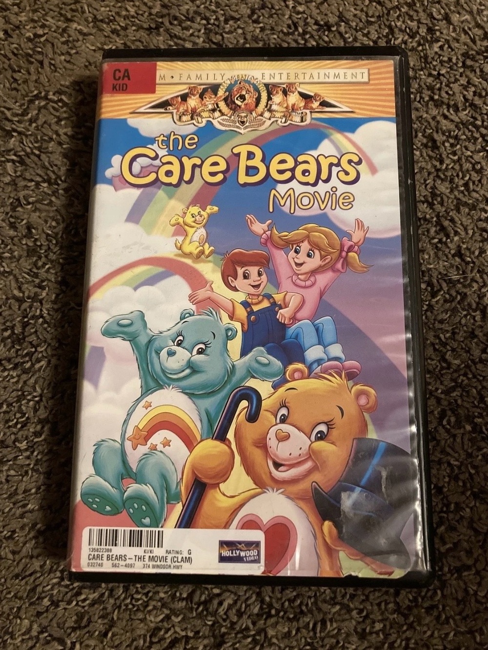 The Care Bears Movie VHS 1994 MGM Clamshell Case